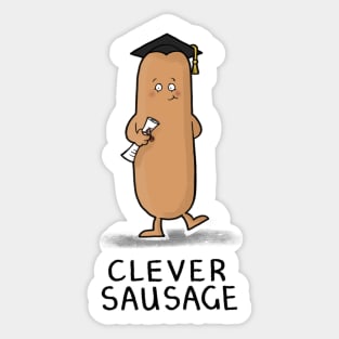 Clever Sausage Sticker